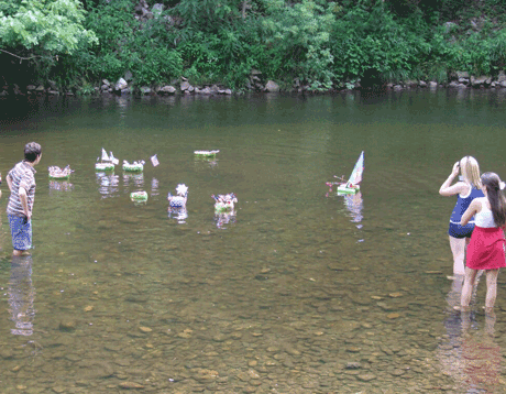 Franklin_North_Carolina_Cullasaja_River_RV_Park_duck_race